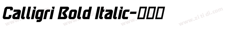 Calligri Bold Italic字体转换